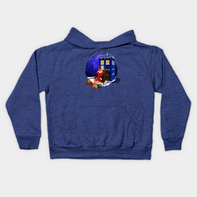 10th Doctor Relax before Christmas Kids Hoodie by Dezigner007